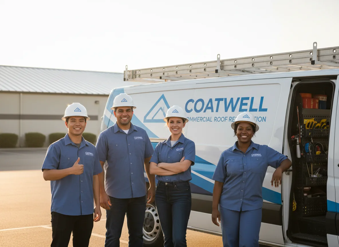 Commercial roof coating company in Pleasant Valley, IA